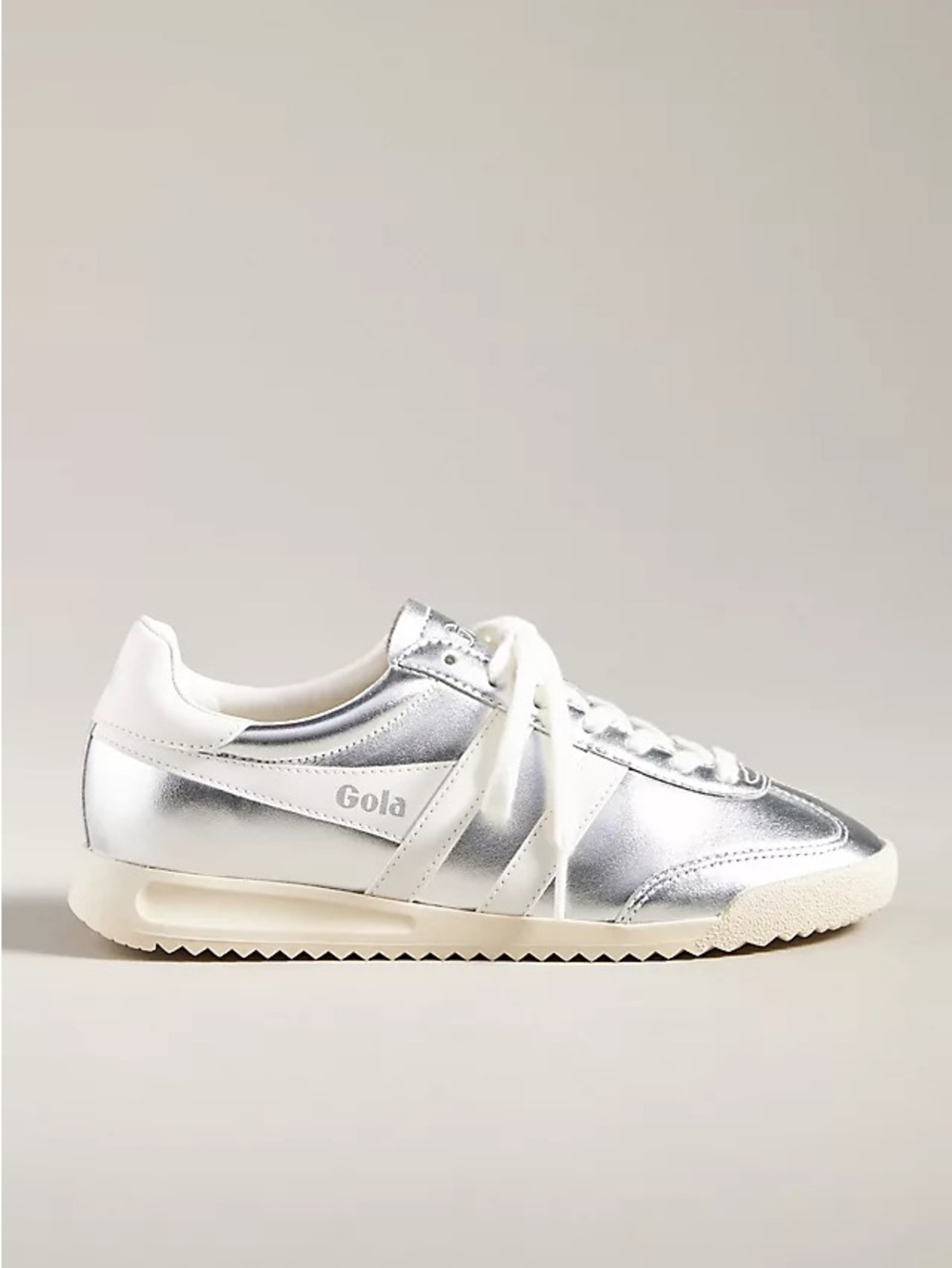Gola Silver leather sneakers